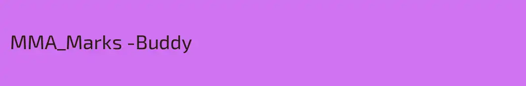 MMA_Marks -Buddy